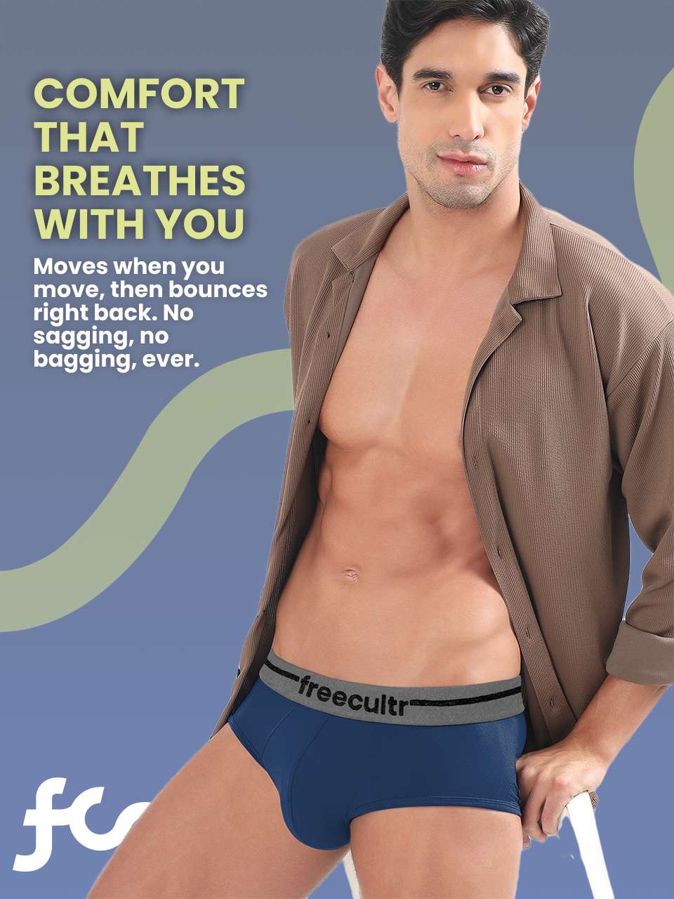 Men’s Adaptive Cotton Stretch Briefs Pack of 1