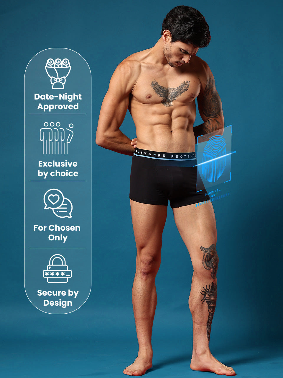 Statement Men's Trunk "Password Protected"