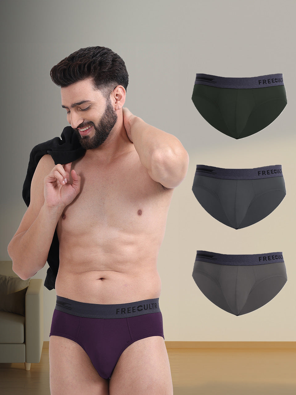 Men's Anti-Bacterial Micro Modal Brief (Pack of 4)