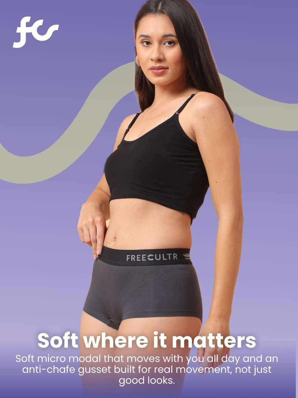 Women Micro Modal Boxer Brief (Pack of 1)