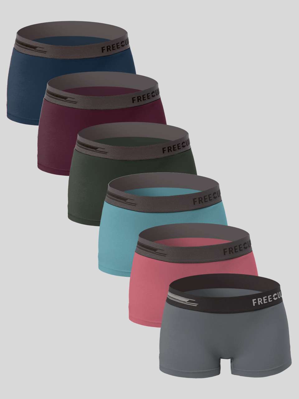 Women's Micro Modal Boy Shorts (Pack of 6)