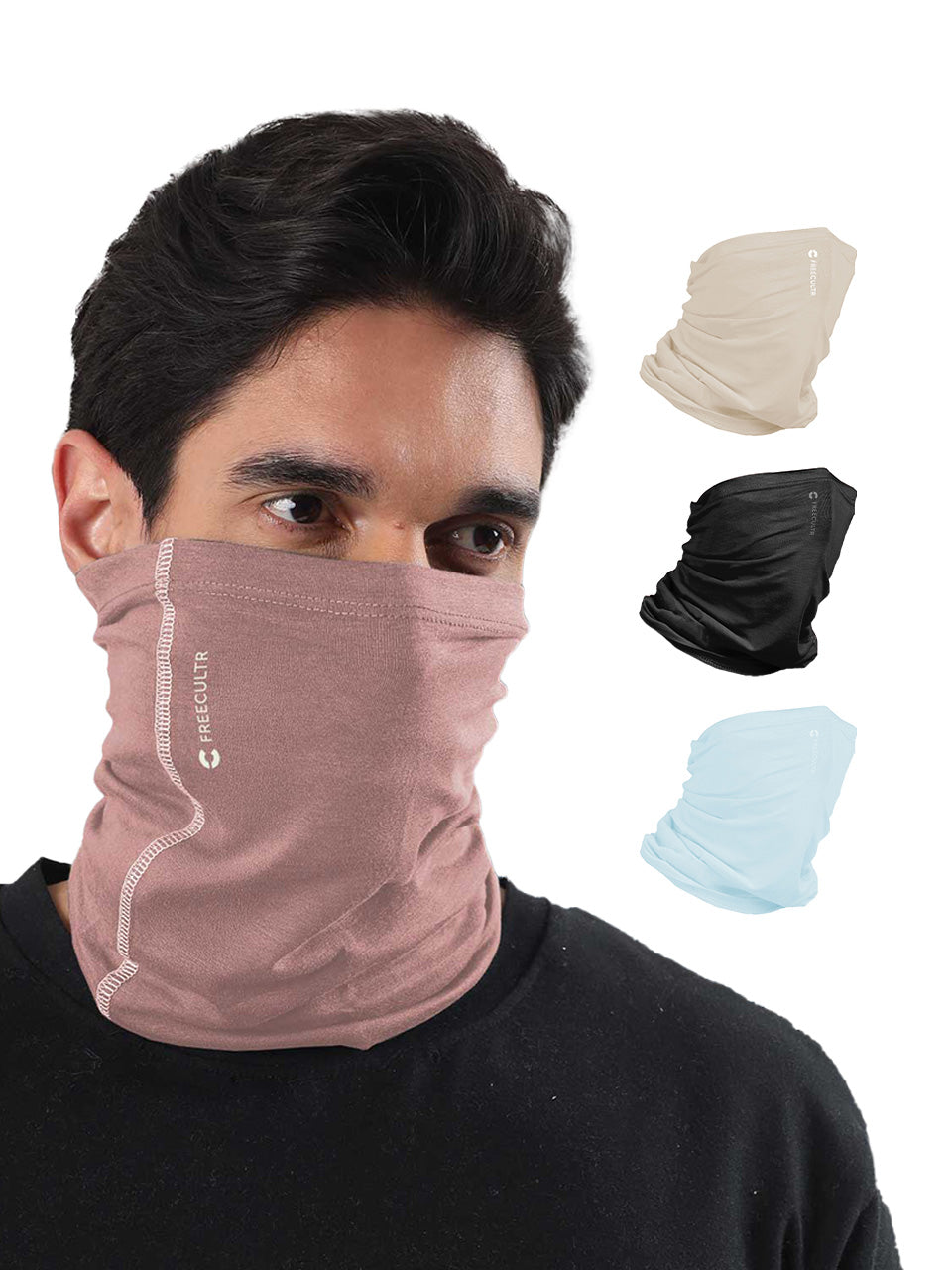 Unisex Organic Bandana Masks - Plain (Pack of 4)