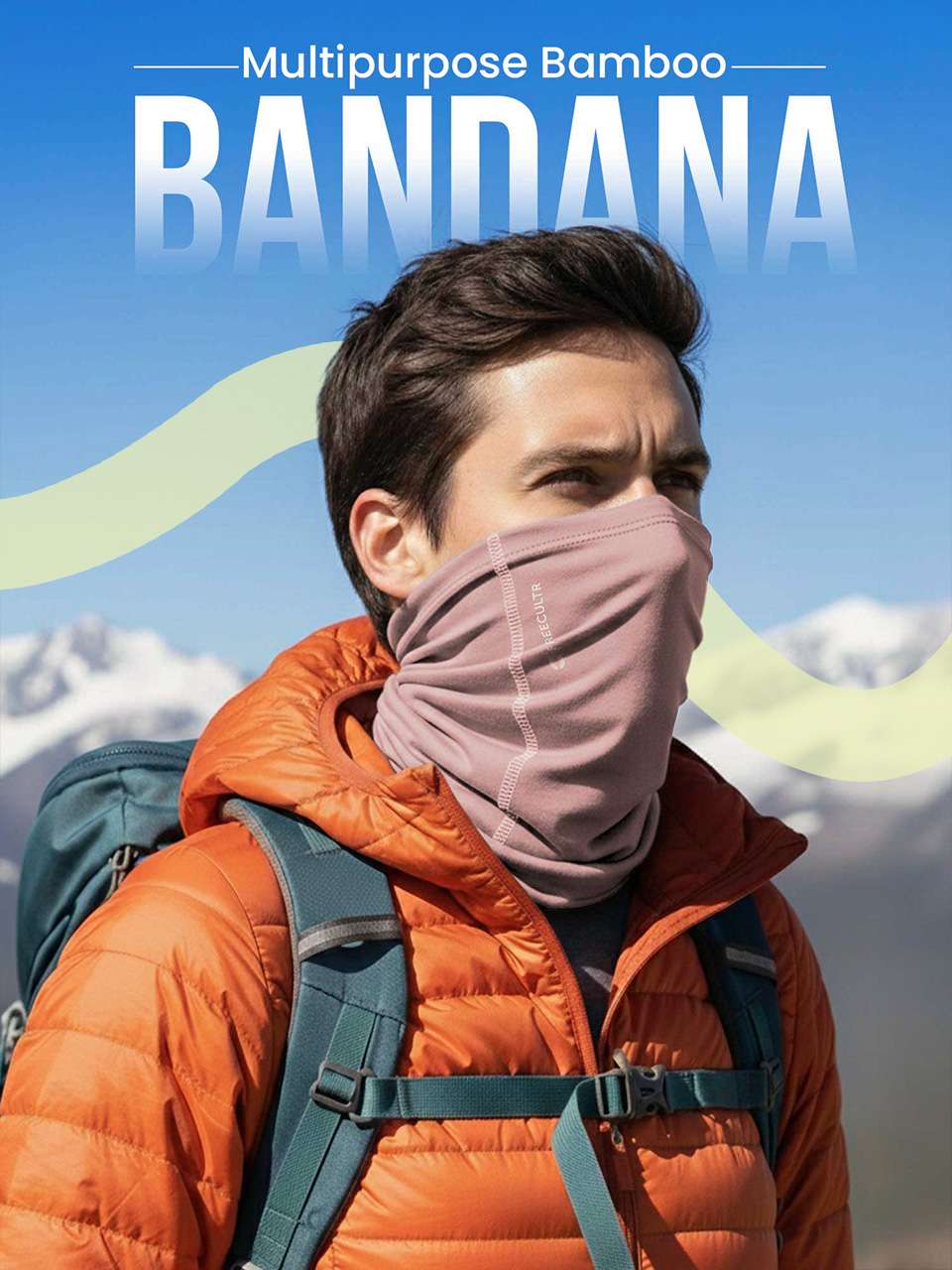 Unisex Organic Bandana Masks - Plain (Pack of 4)