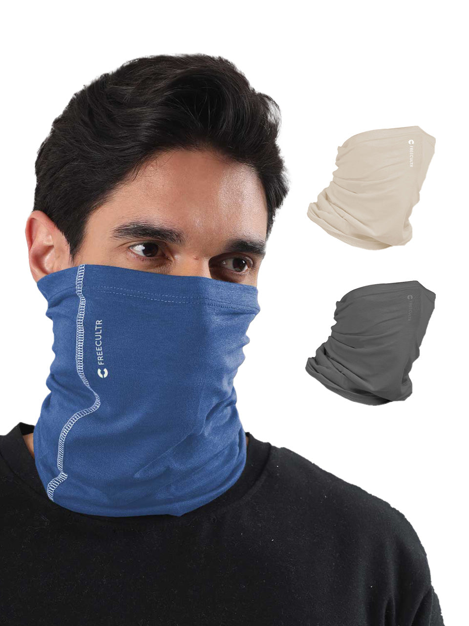 Unisex Organic Bandana Masks - Plain (Pack of 3)