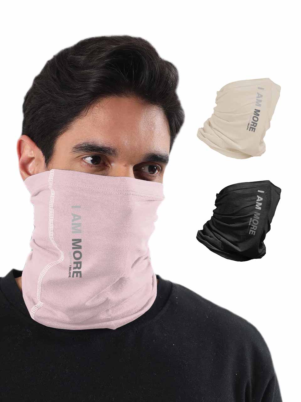Unisex Organic Bandana Masks - Printed (Pack of 3)