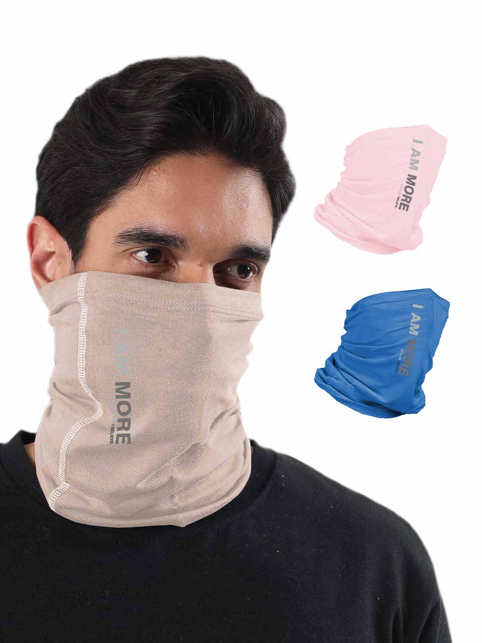 Unisex Organic Bandana Masks - Printed (Pack of 3)