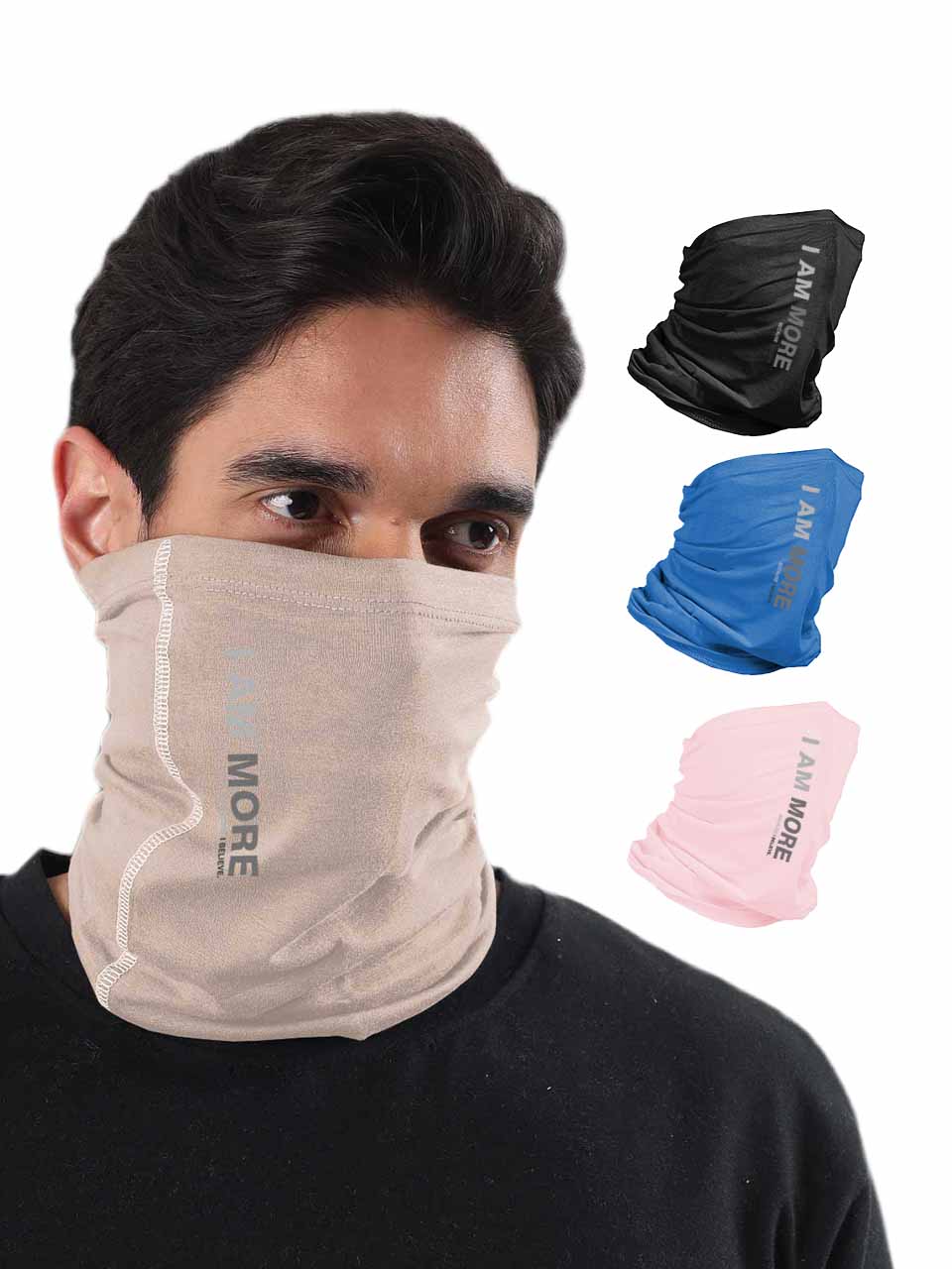 Unisex Organic Bandana Masks - Printed (Pack of 4)