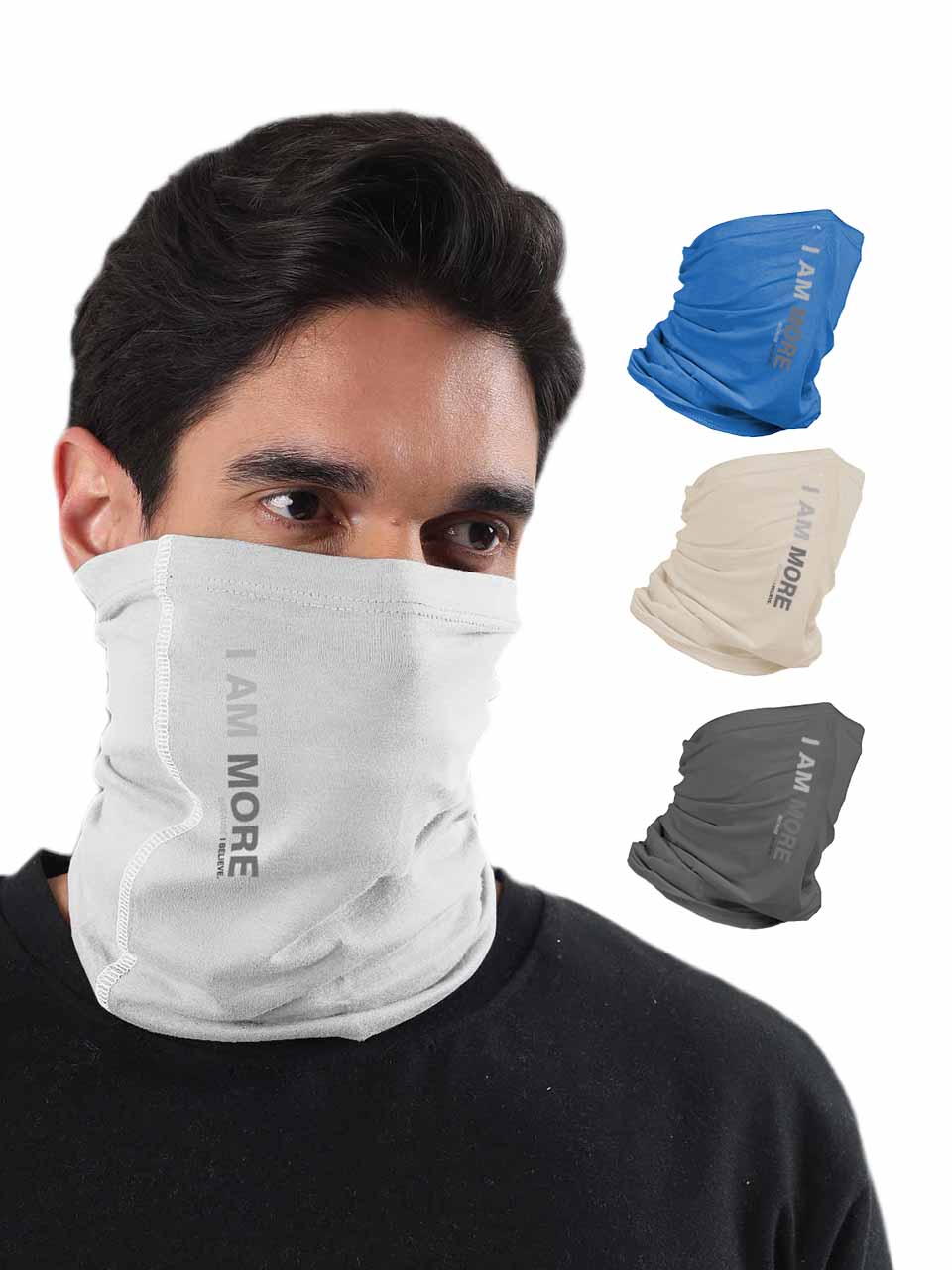 Unisex Organic Bandana Masks - Printed (Pack of 4)