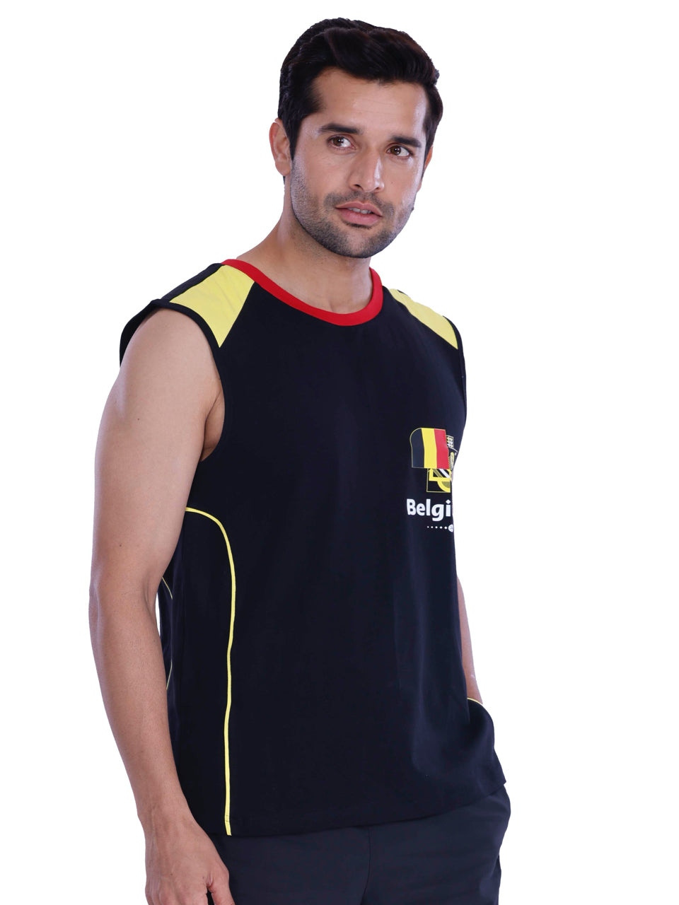 FIFA Printed BCI Stretch Cotton Active Tank (Pack of 1)