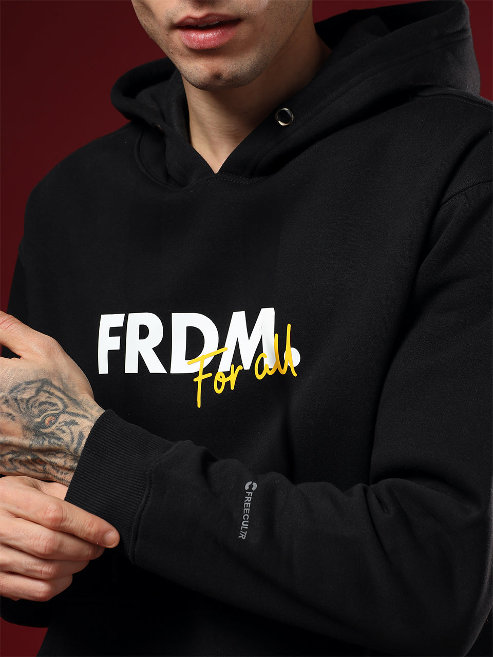 FRDM. Black Hoodie