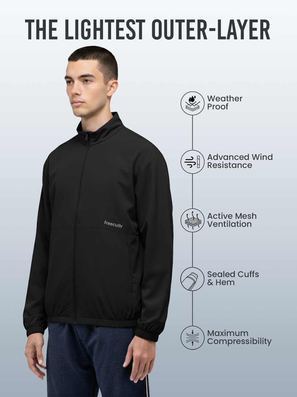 Men’s Sports Windcheater Layering jacket