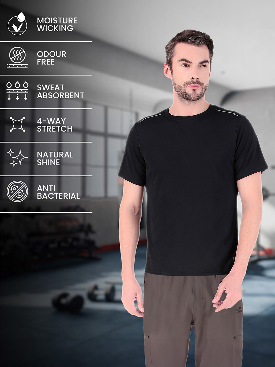 Men's Activewear Sports T-shirt Pack of 1