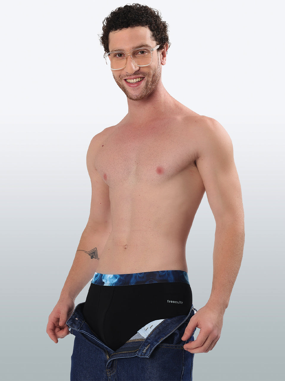 Men's Cotton Abstract Waistband Trunk – Pack of 2