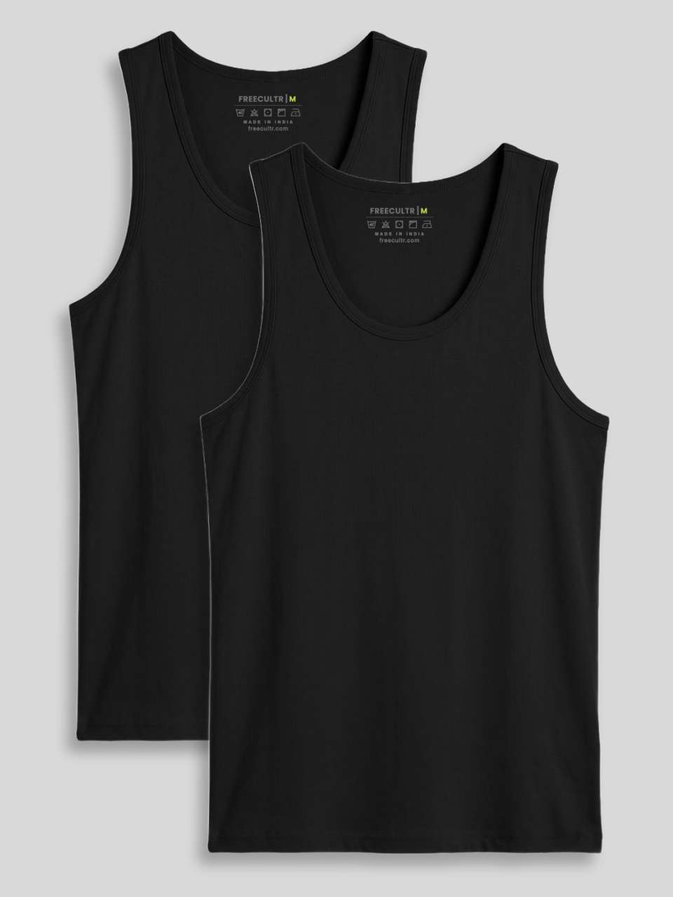 Regular Fit Organic Cotton Comfort Vest for Men (Pack of 2)