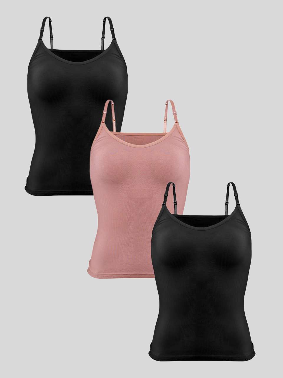 Ultra-Soft Micromodal Camisole Top - Pack of 3