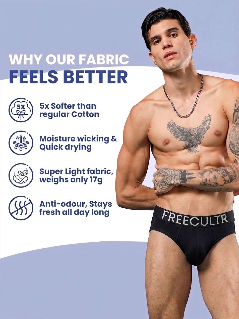 Men's Organic Cotton Briefs Pack of 2