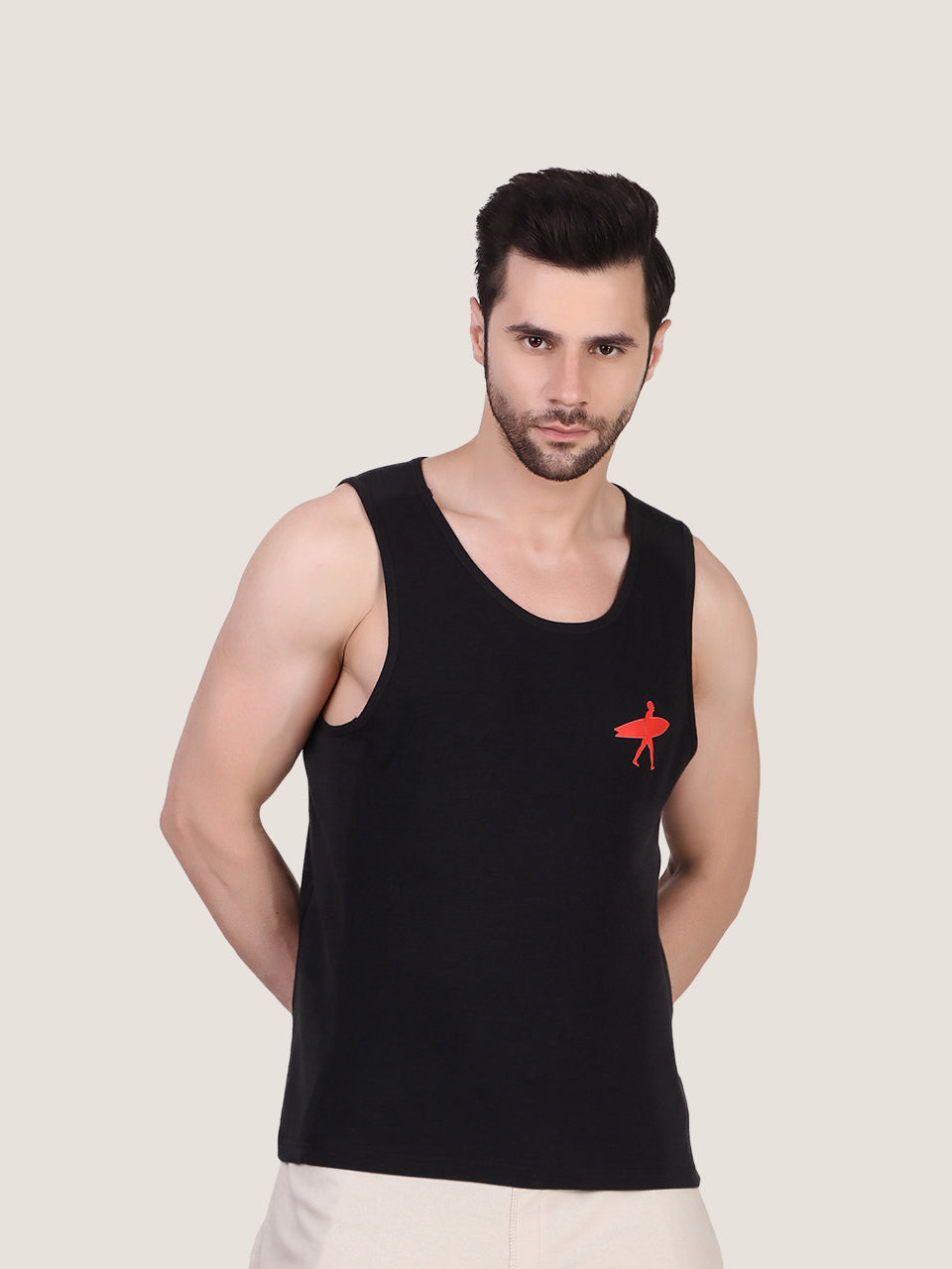 Retro Graphic Organic Bamboo Vest- Active Fit (Pack Of 2)