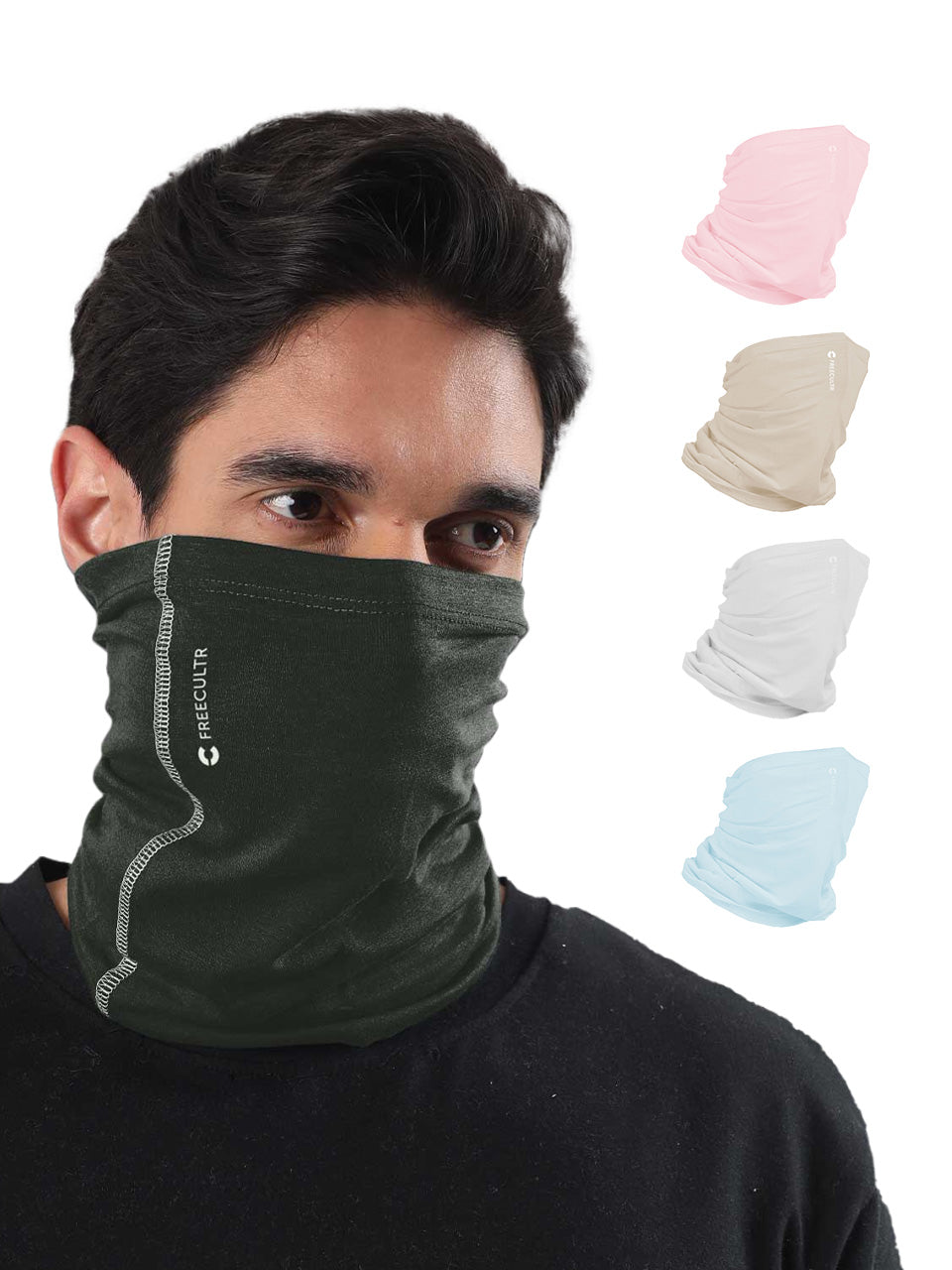 Unisex Organic Bandana Masks - Plain (Pack of 5)