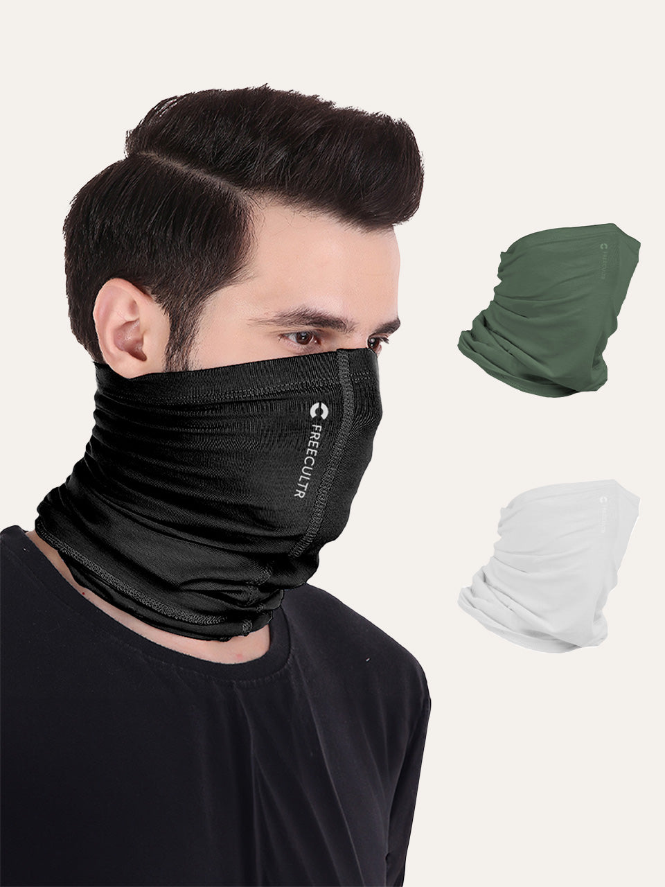 Unisex Organic Bandana Masks - Plain (Pack of 3)