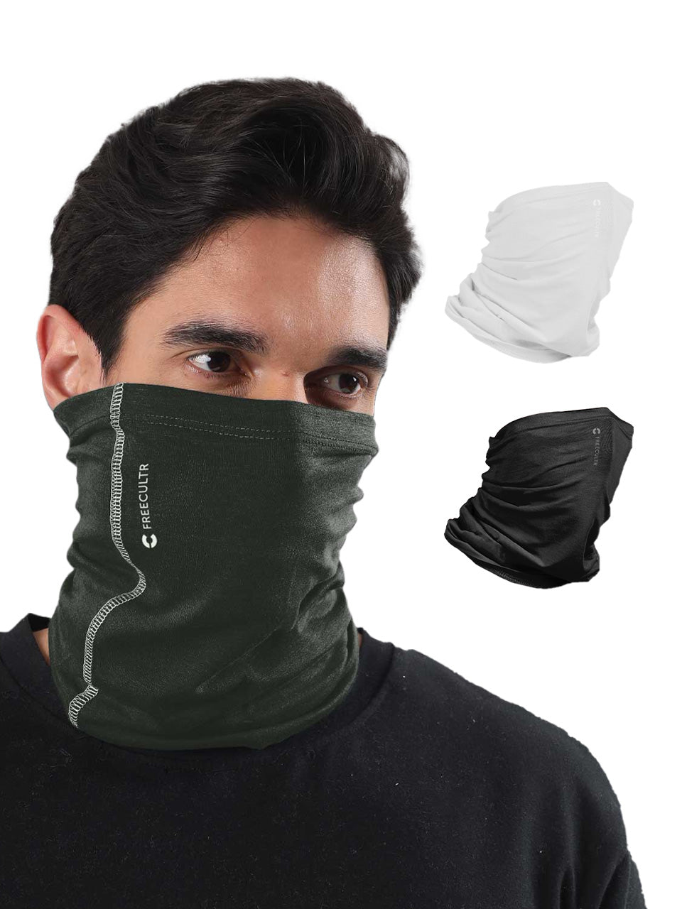 Unisex Organic Bandana Masks - Plain (Pack of 3)