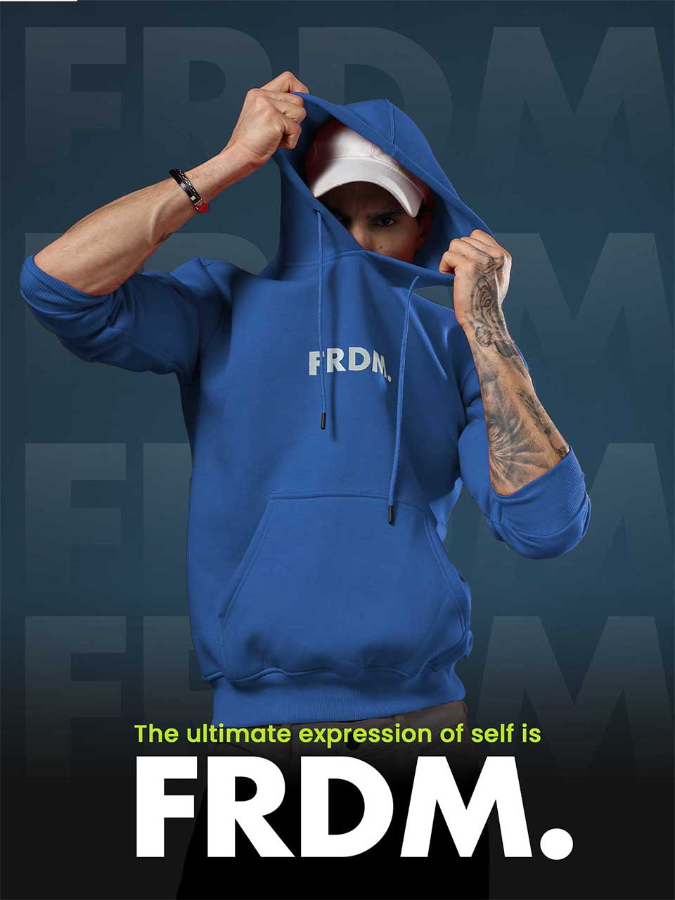 FRDM. Royal Blue Hoodie
