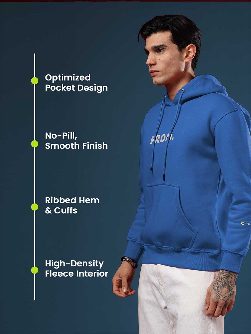 FRDM. Royal Blue Hoodie