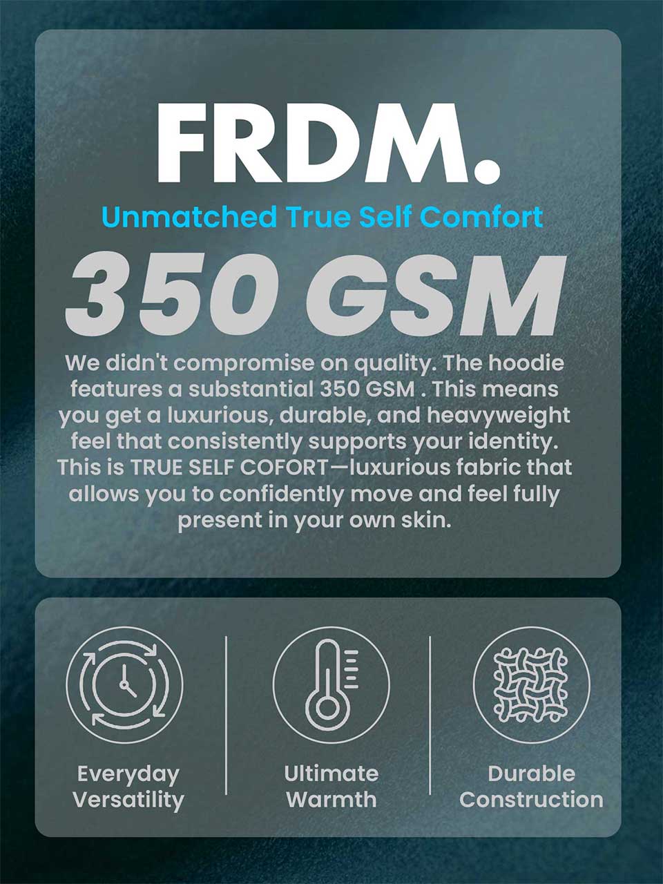 FRDM. Royal Blue Hoodie