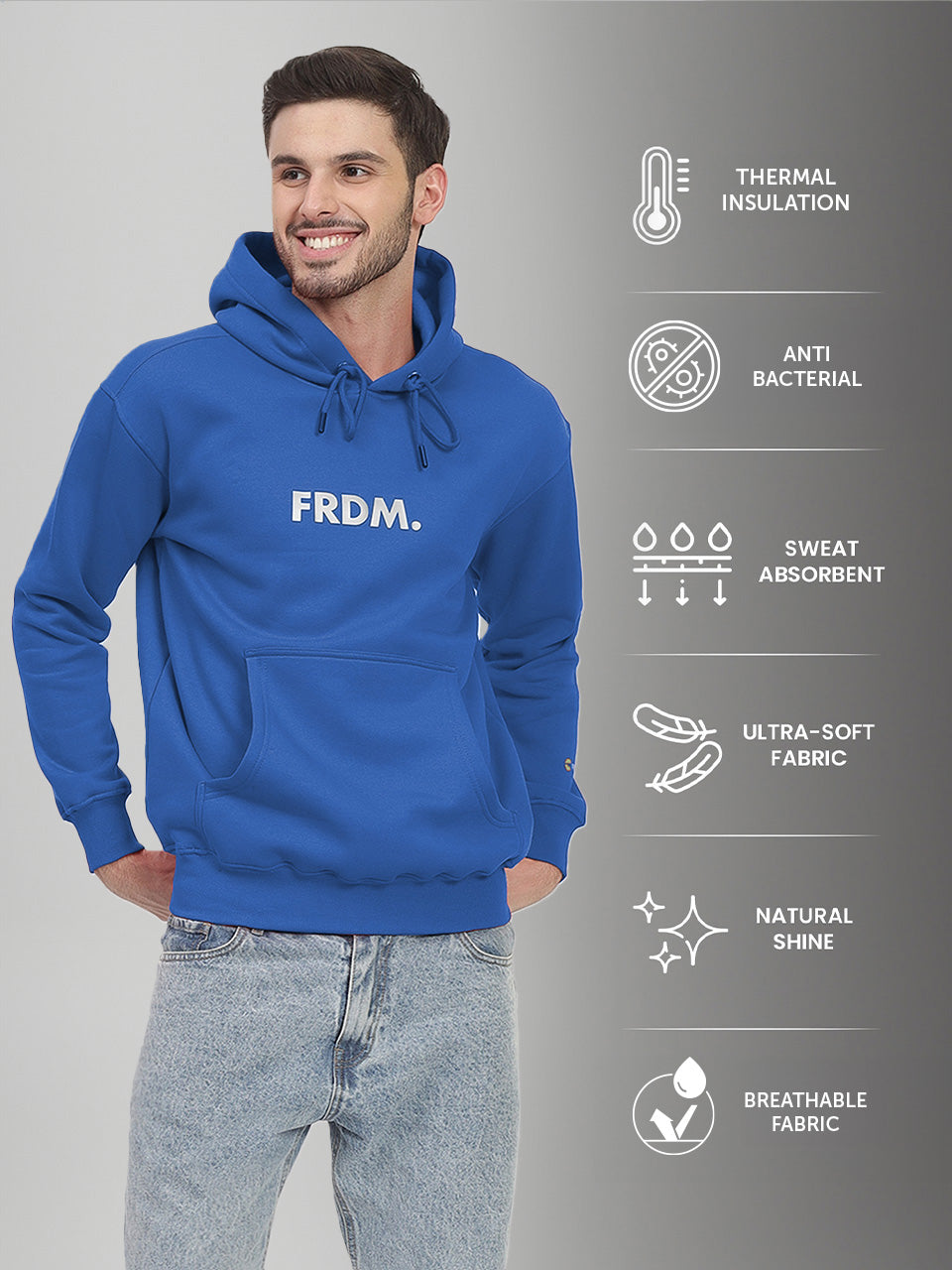 FRDM. Royal Blue Hoodie