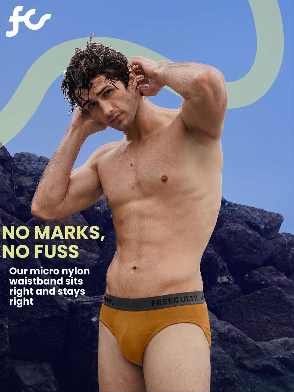 Men's Anti-Bacterial Micro Modal Brief in Contrast Waistband (Pack of 1)