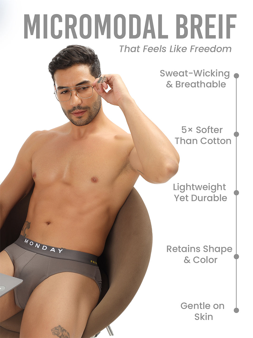 Everyday Expression | Men's Micro-Modal Briefs | Pack Of 7