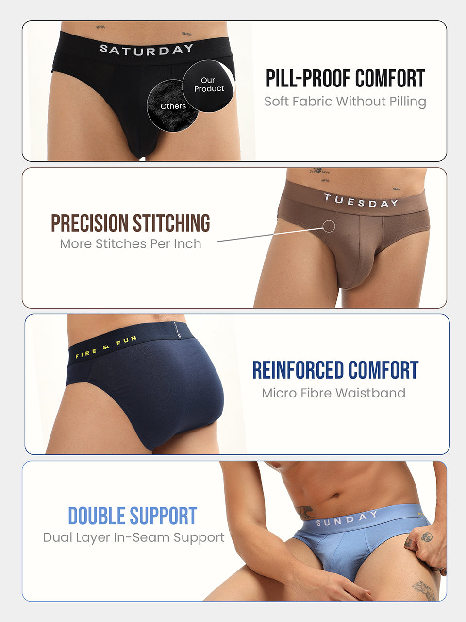 Everyday Expression | Men's Micro-Modal Briefs | Pack Of 7
