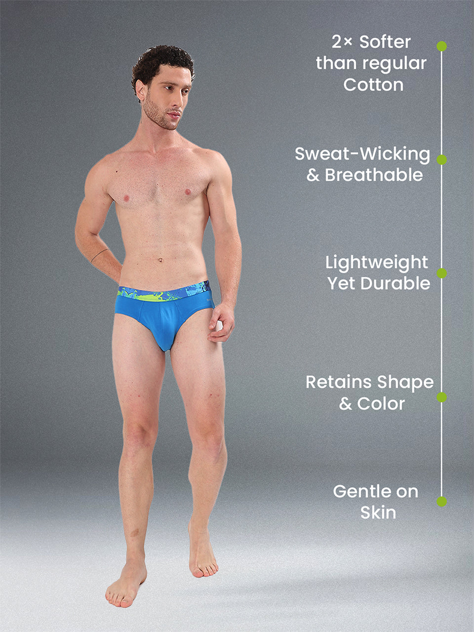 Men's Cotton Abstract Waistband Brief – Pack of 3