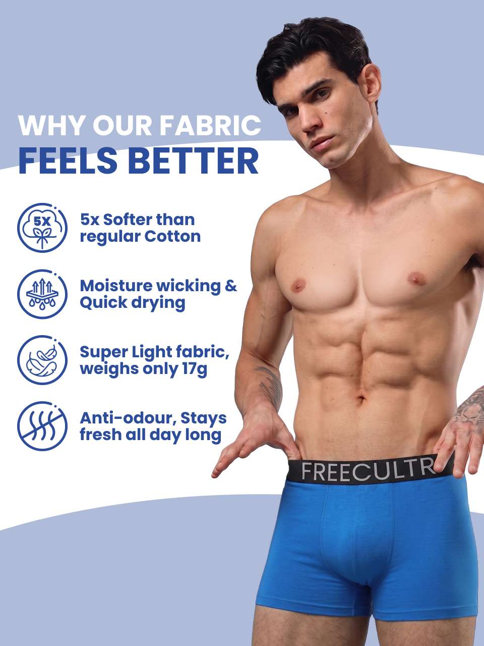 Men's Organic Cotton Trunks Pack of 1