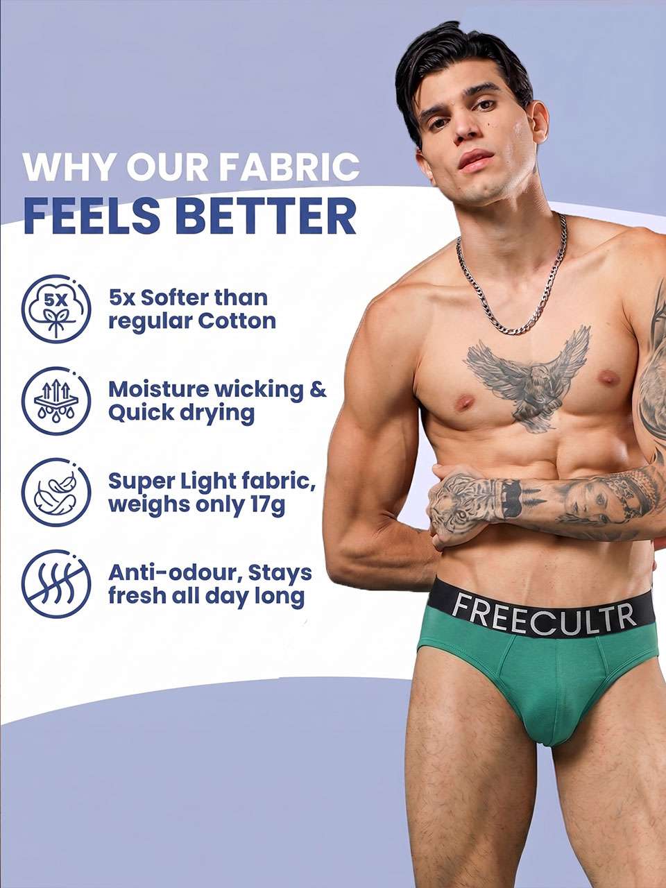 Men's Organic Cotton Briefs Pack of 2