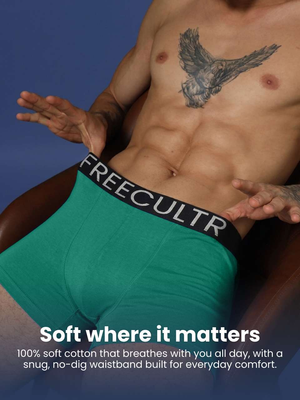 Men's Organic Cotton Trunks Pack of 2