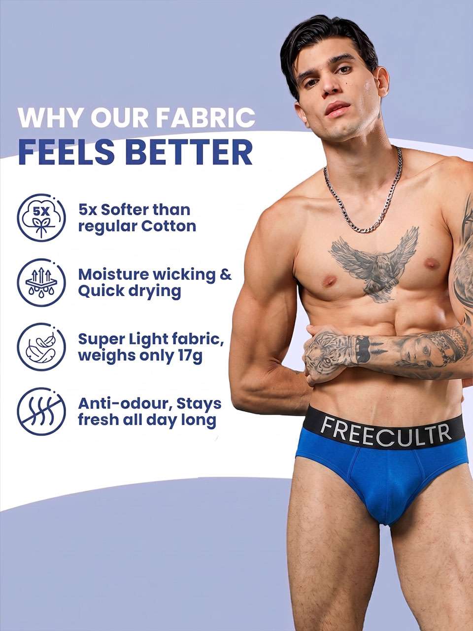 Men's Organic Cotton Briefs Pack of 2
