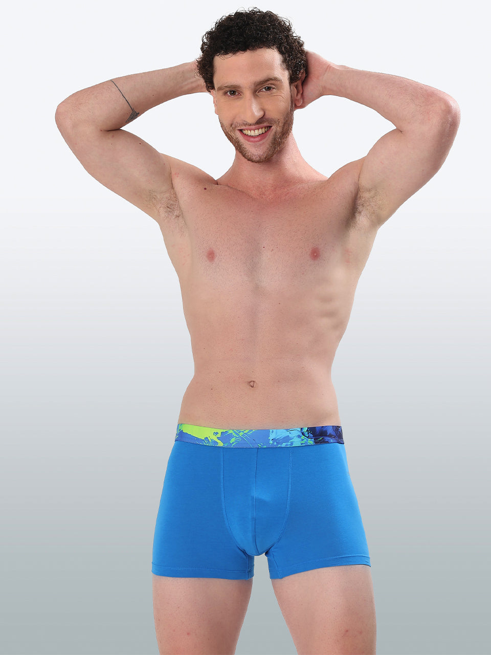 Men's Cotton Abstract Waistband Trunk – Pack of 3