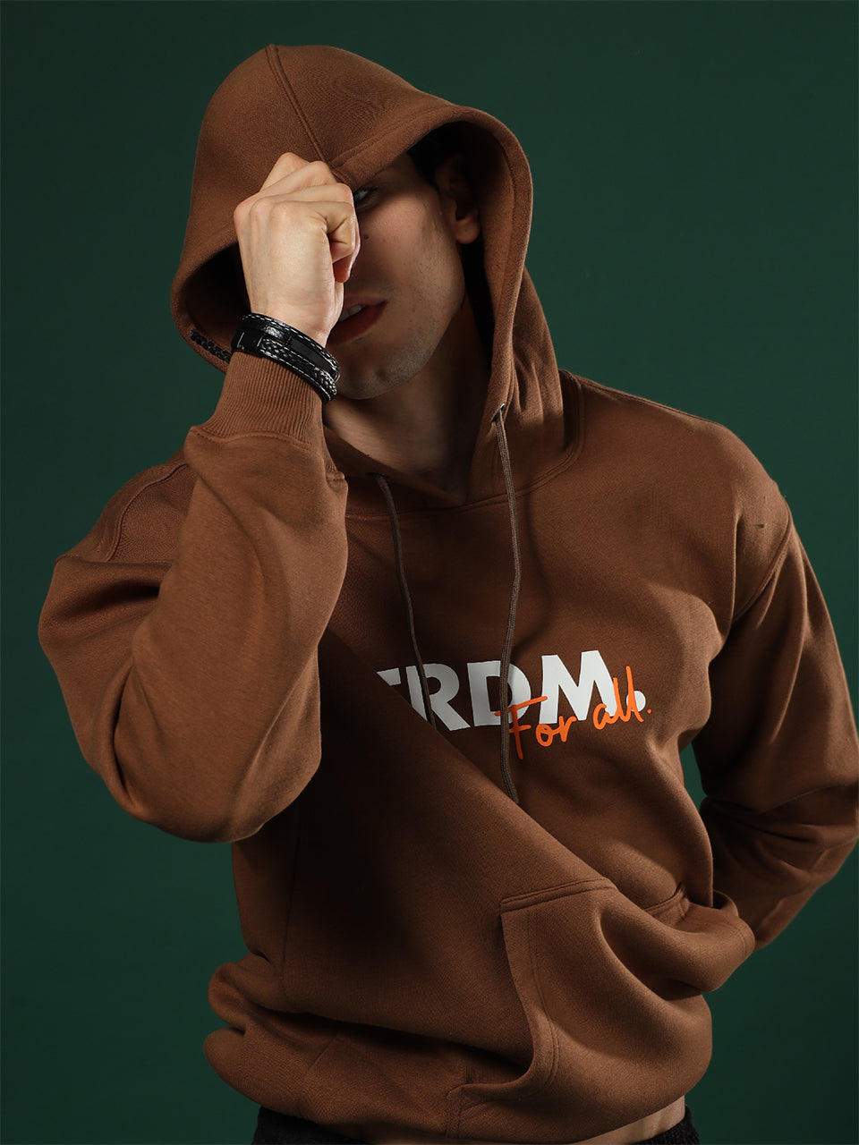 FRDM. Brown Hoodie