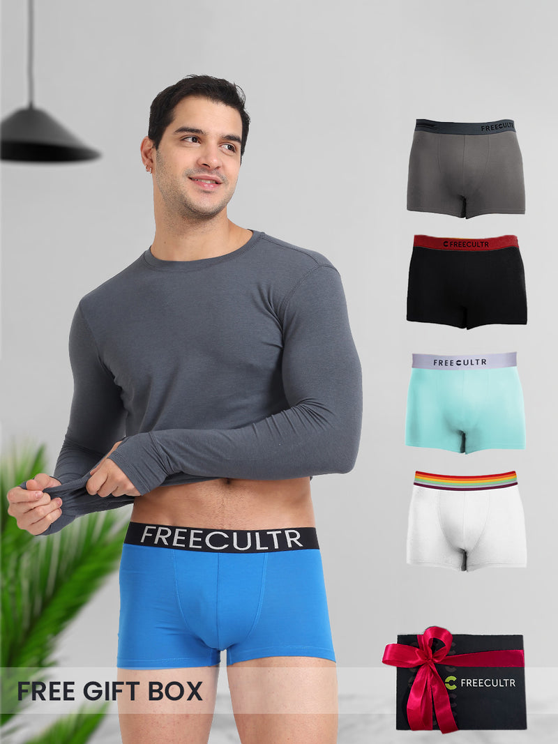 Buy comfortable men's trunk underwear online in India: Freecultr