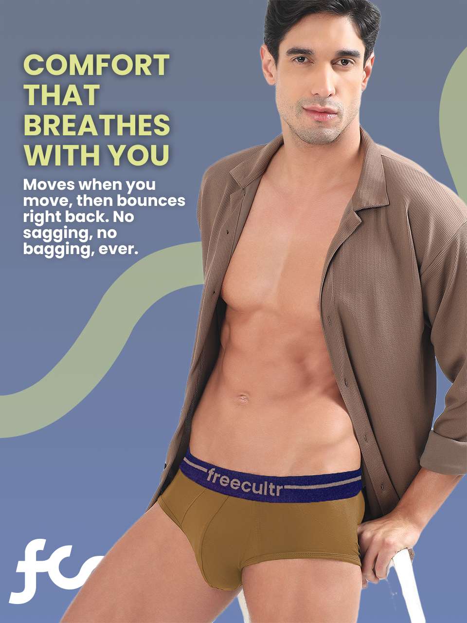 Men’s Adaptive Cotton Stretch Briefs Pack of 1