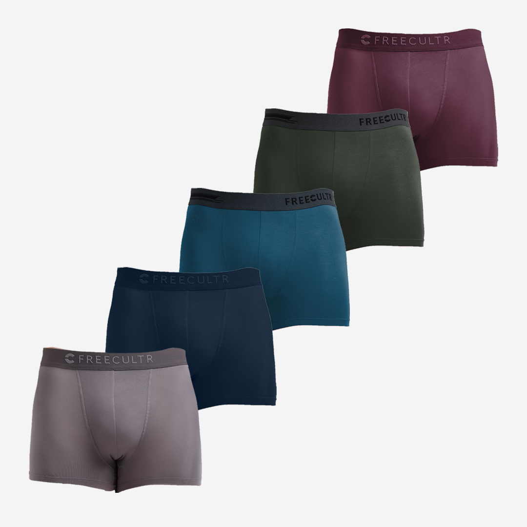 Men's Anti-Bacterial Micro Modal Plain Trunk (Pack of 5)- Test