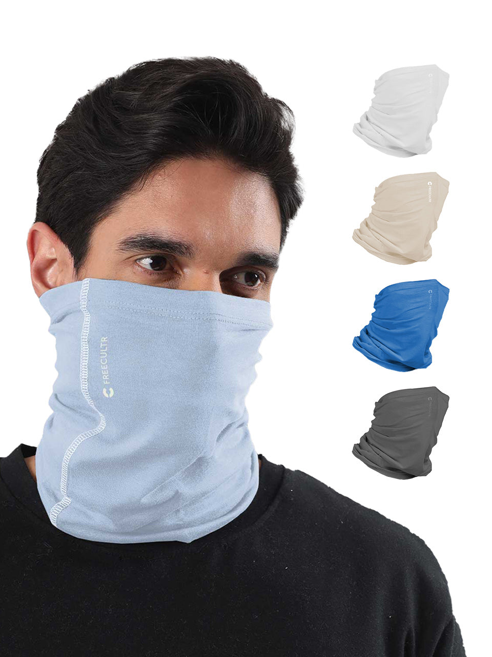 Unisex Organic Bandana Masks - Plain (Pack of 5)