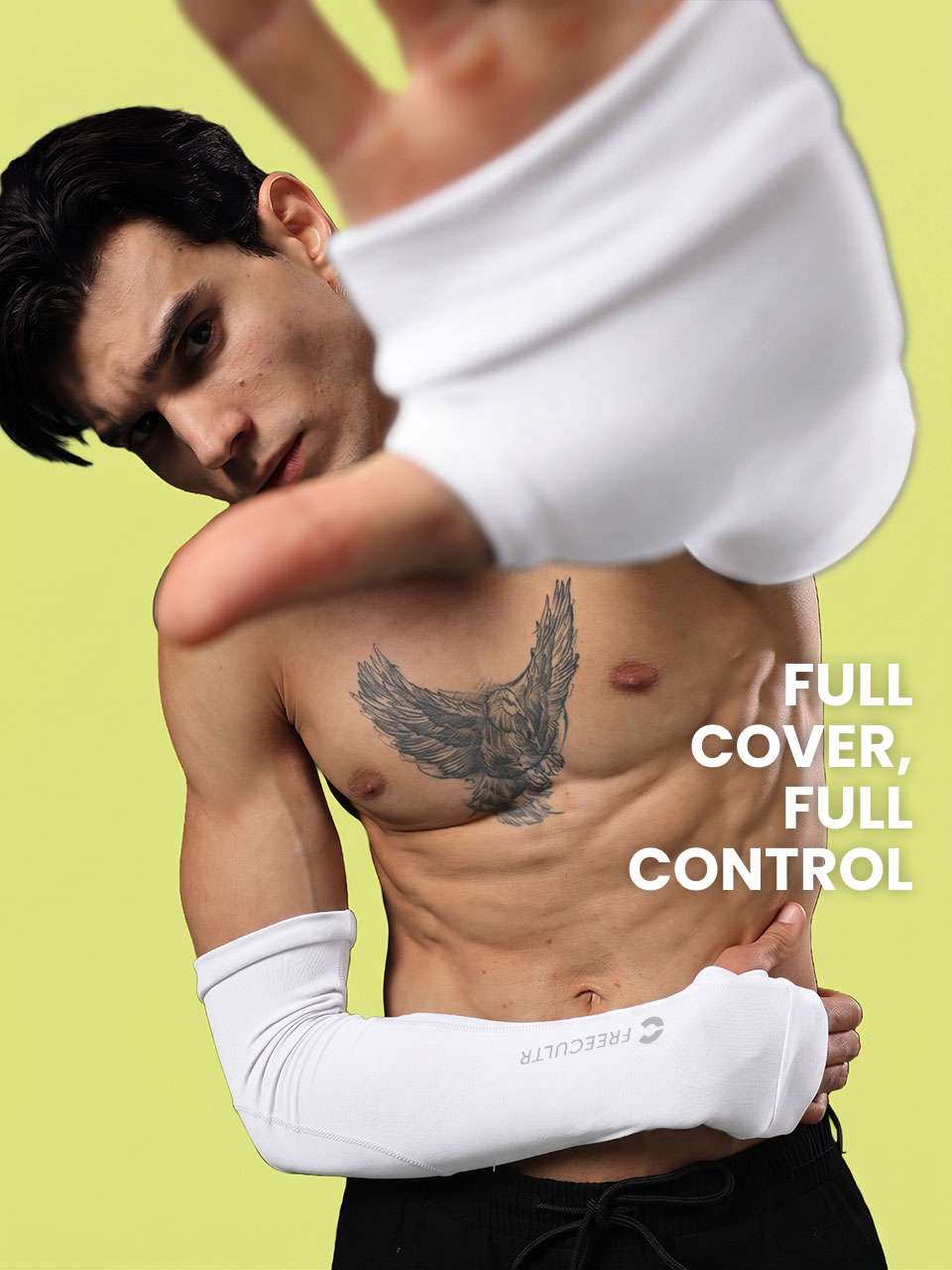 Unisex White Arm Sleeves (Pack of 2)