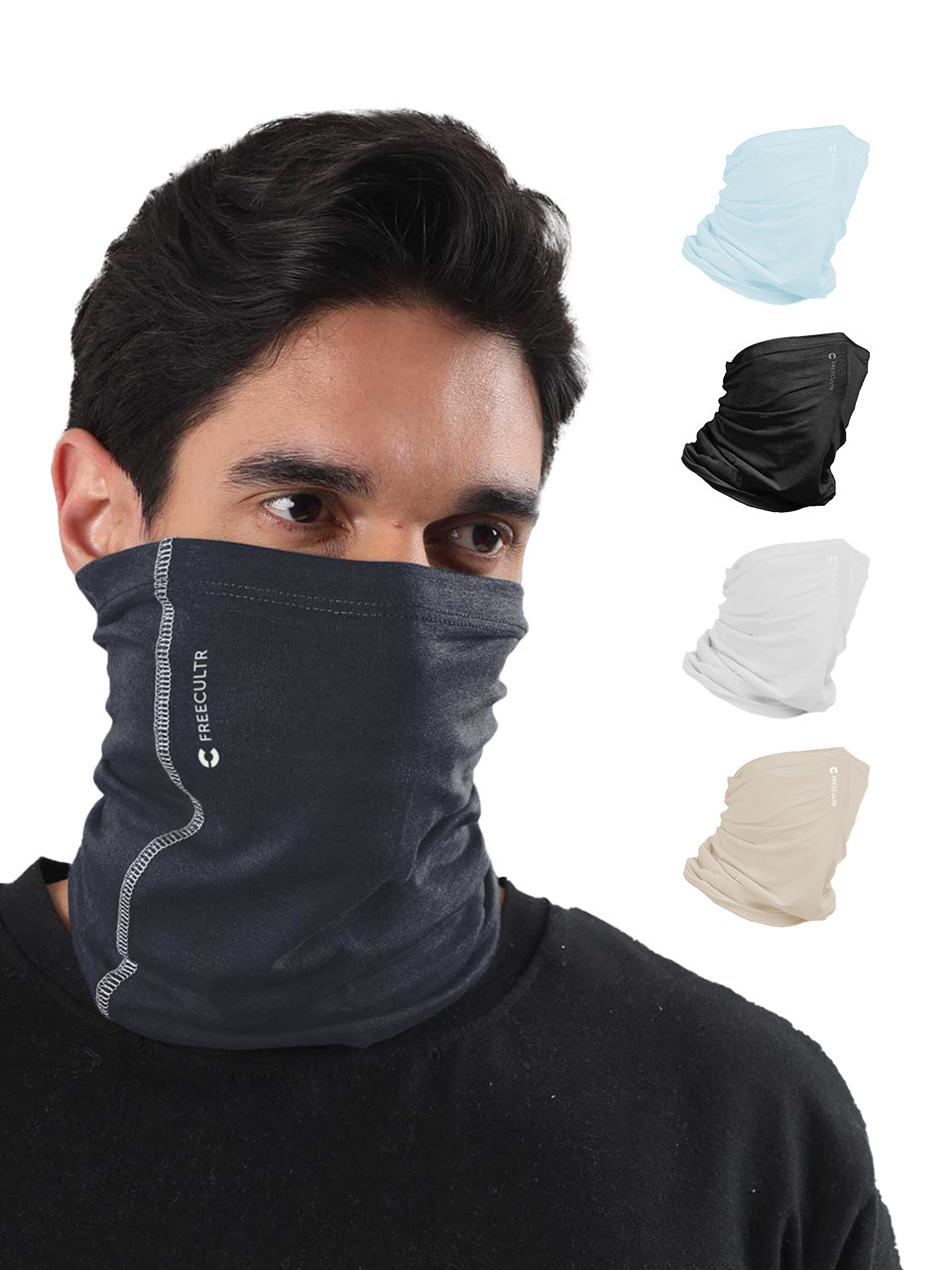 Unisex Organic Bandana Masks - Plain (Pack of 5)