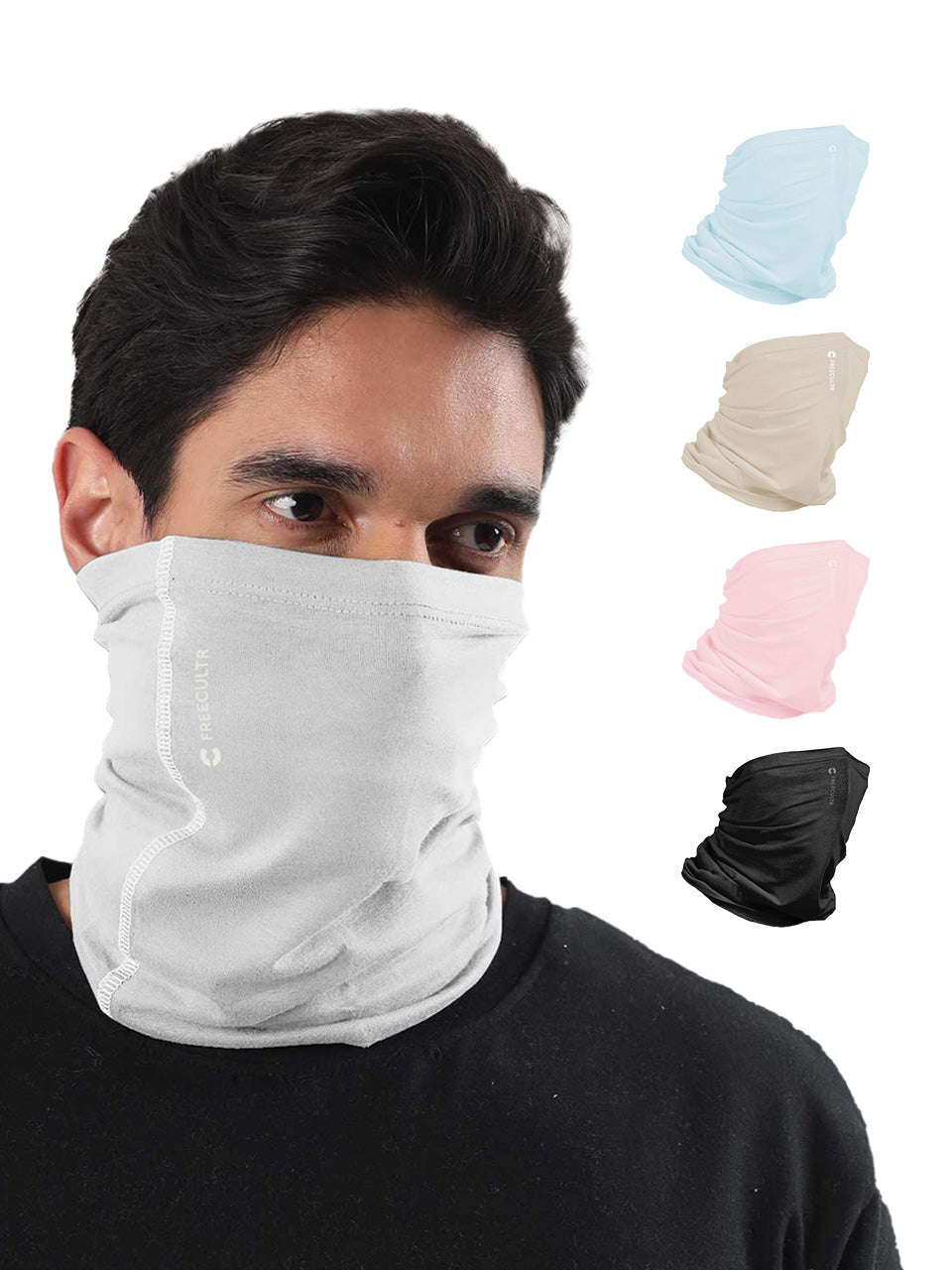Unisex Organic Bandana Masks - Plain (Pack of 5)