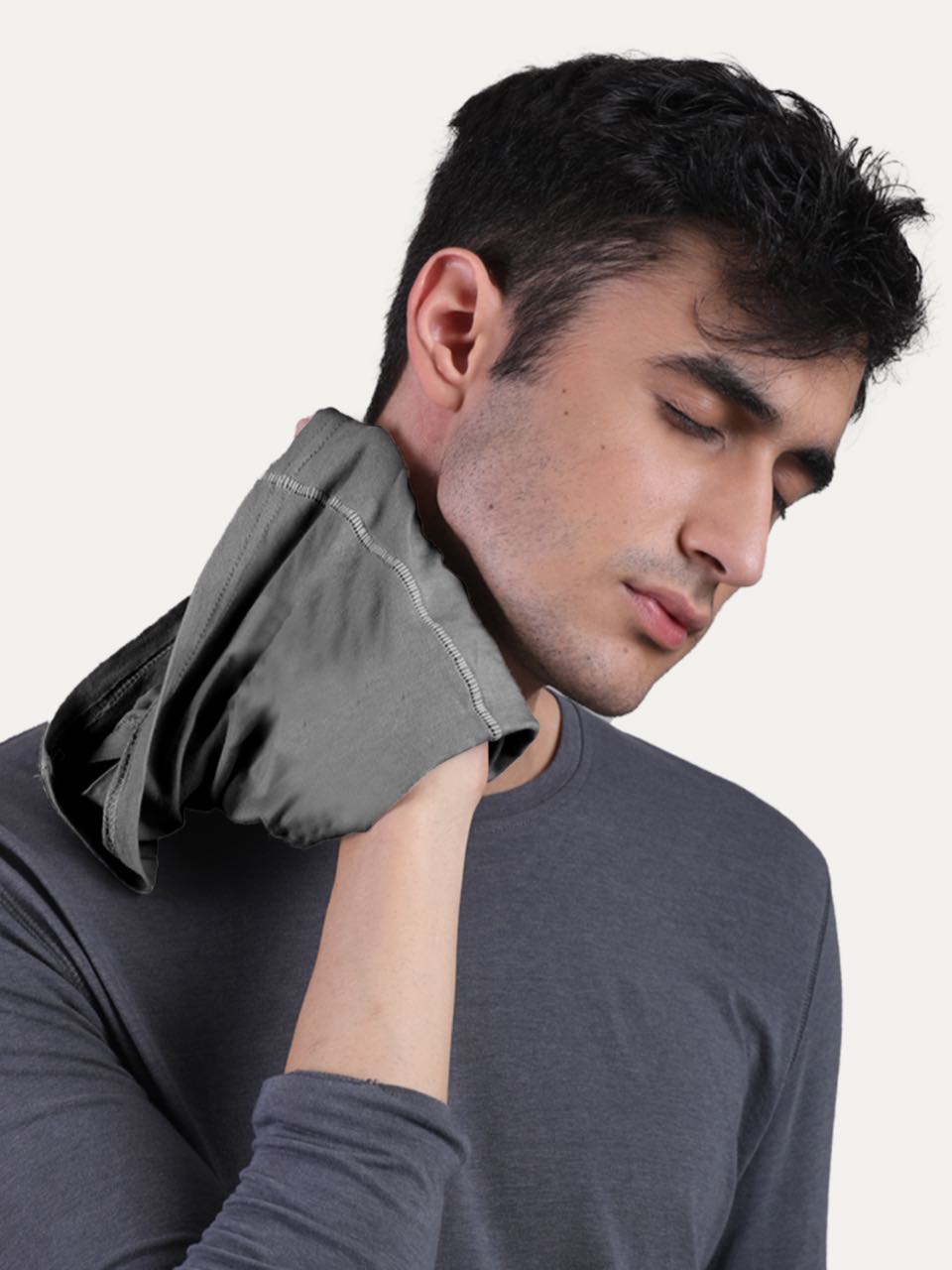 Unisex Iron Charcoal Bandana Masks - Printed (Pack Of 1)