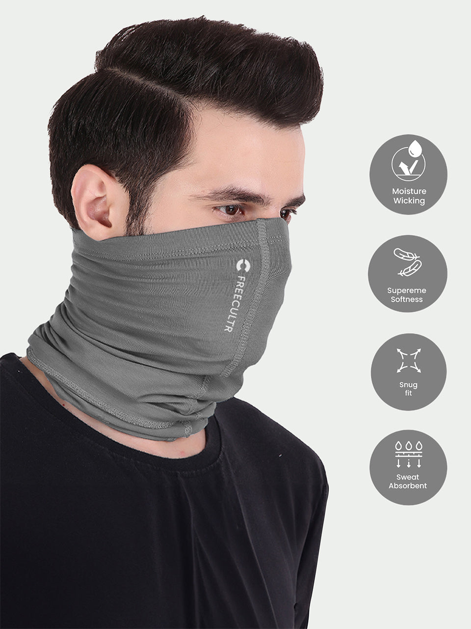 Unisex Organic Bandana Masks - Plain (Pack of 5)