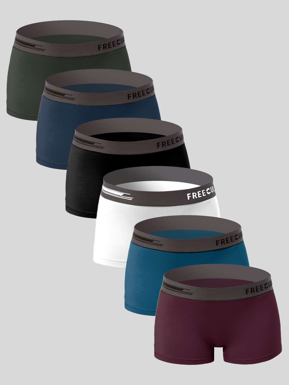 Women's Micro Modal Boy Shorts (Pack of 6)