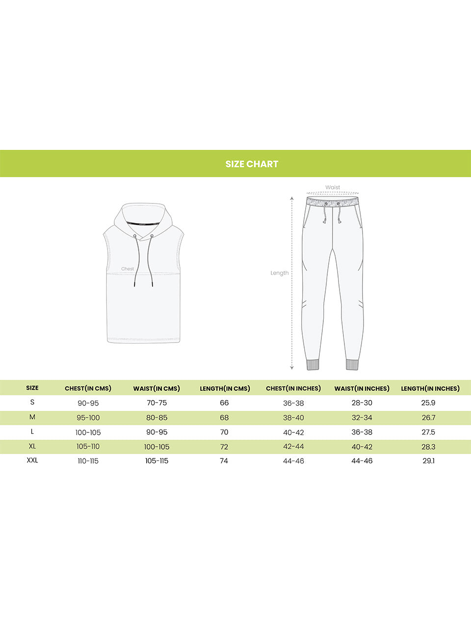 size chart image