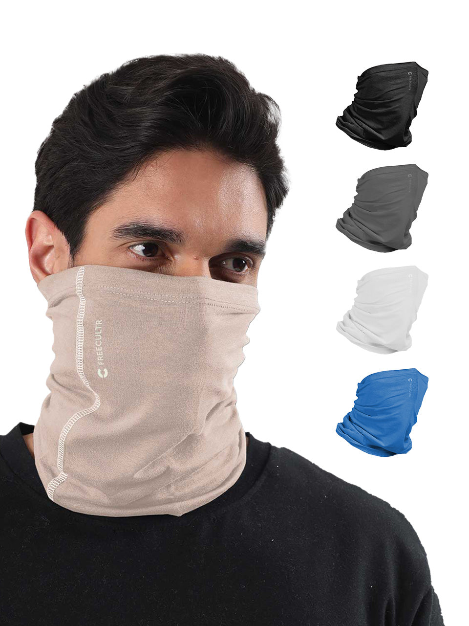 Unisex Organic Bandana Masks - Plain (Pack of 5)